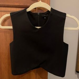 Aritzia Black Talula Crop Top